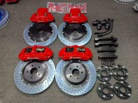 Premium Brembo GT6 6-Piston Front & 4-Piston Rear Performance Brake Kit with High-Performance Drilled Disc Rotors