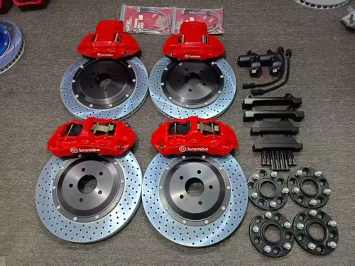 Premium Brembo GT6 6-Piston Front & 4-Piston Rear Performance Brake Kit with High-Performance Drilled Disc Rotors